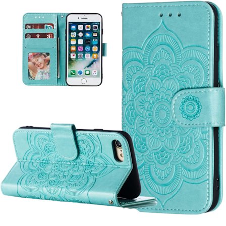 Etui kompatibelt med iPhone 7/8/SE iPhone 2020, flip pung kortlommer