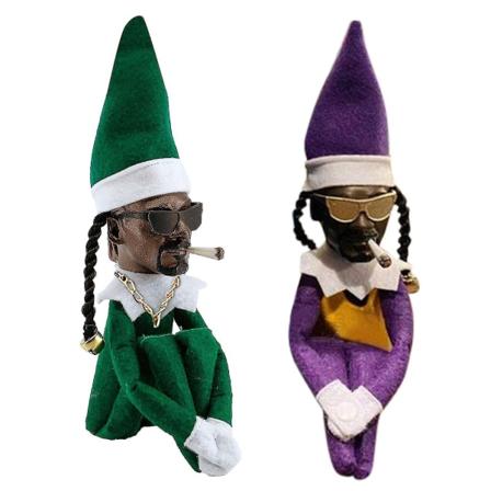 2022-2 st Snoop On A Stoop Elf Docka Spion På En Böjd Över Docka Latex Hem -sz.478