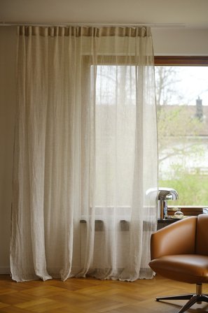 Jotex - Lingardin 1-lengde Ekstra Bred Linbeige - ELLEN - Kjøp Lingardiner hos Jotex