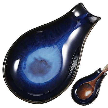 Keramisk Skjehvile Kjøkkenbenk Skjeholder Matlagingsredskapshvile Teskjehvile Kaffeskjehvile Matlagningsskjehvile Dyppeskål