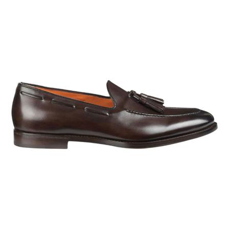 Santoni - Loafers - Brun - Herr - Storlek: 43 Eu, Herr, Storlek: 43 EU