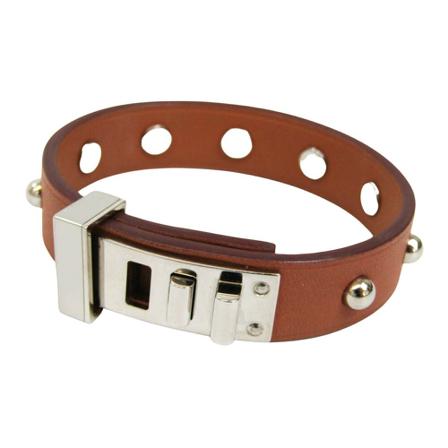 Hermès Vintage Hermès Mini Dog Clous Carrés , Bruin , unisex , Maat: ONE Size Vintage Sieraden