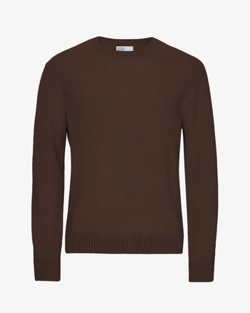 Classic Merino Wool Crew - Coffee Brown - Male - 2XL