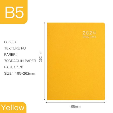 Schemabok Agendabok GUL