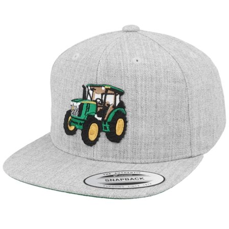 Kinder Kiddo Cap - Grau snapback Cap - Kinder Green Tractor Heather Grey Snapback @ Hatstore