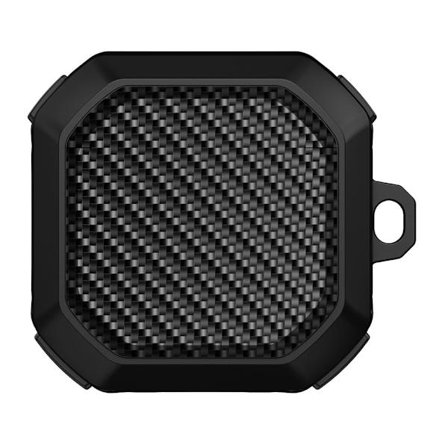 Samsung Galaxy Buds2 / Buds Pro / Live hiilikuituinen kotelo - Musta