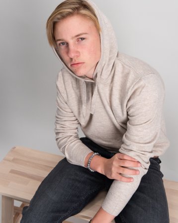 RYVLS Justin Soft Knit Hoodie Beige Huvtröjor/Hoodies Kille - Kids Brand Store