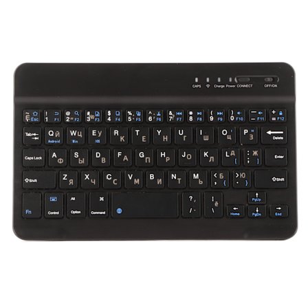 Ultratunt 7-tums Uppladdningsbart Trådlöst Bluetooth Tangentbord Android Windows iOS