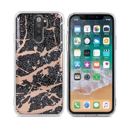 Xiaomi Redmi Note 8 Pro - Trendy Marmur Skal - Svart