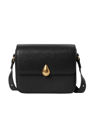 Wera Crossbodyväska i läder VERA Handväskor Svart ONESIZE