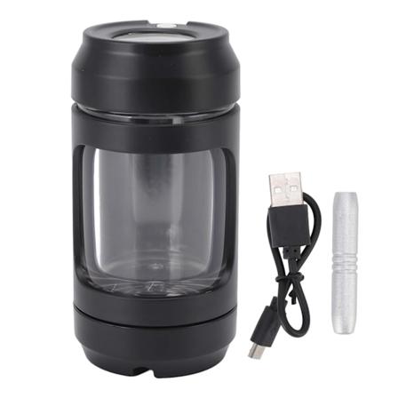 Light Up LED cigarettburk 110ML 8X förstoringsglas Lång standby cigarettburk med slipfunktion för resor hemmakontor