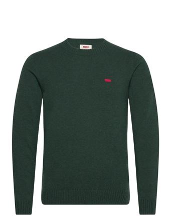 Original Hm Sweater Darkest Sp Strikkegenser M. Rund Krage Grønn LEVI ́S Men*Betinget Tilbud