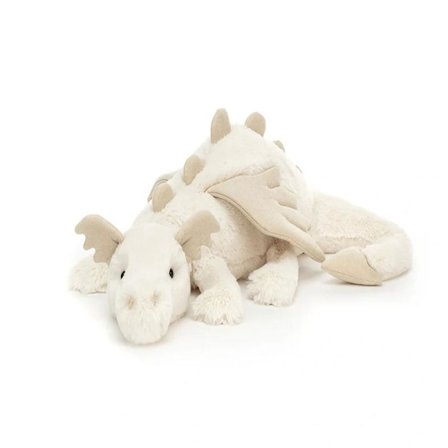 Jellycat Bartholomew kosedyr, myk og komfortabel, en flott gave til barn, Valentinsdagen eller som samleobjekt, 66 cm hvit.