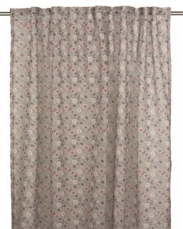 Yhdistelmänauhaverho pieniä kukkia Rosie 2/pak Greige