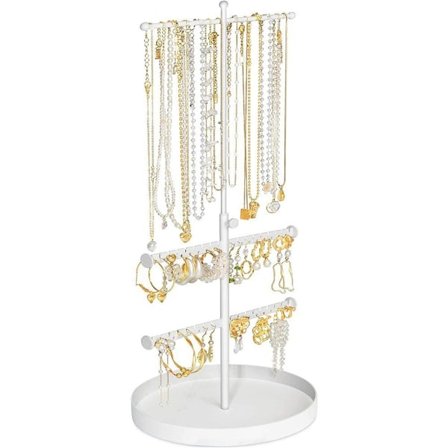 Justerbar smykkestativ smykkeholder T-bar smykketre KLB