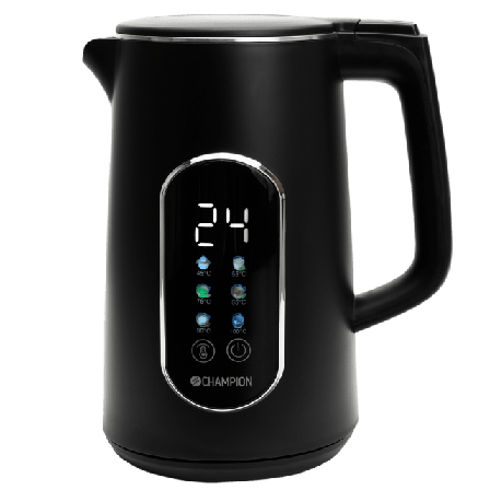 Champion Nordic Vattenkokare Digital Temp Varmhållning 1,7l Vk800 Köksmaskiner Svart