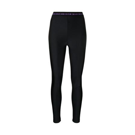 Versace Jeans Couture Velvet Stretch Jeggings Sort, Dame