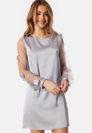 Ida Sjöstedt Isabelle Dress Silver Blue Klær