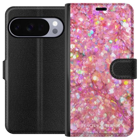 Yhteensopiva Lompakkokotelo Google Google Pixel 10 Pro XL Cactus and Friends – PinkGlitter