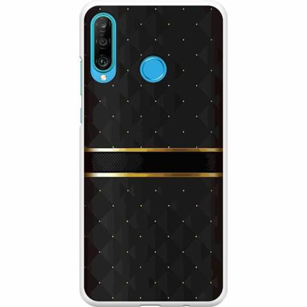 Huawei P30 Lite Premium Skal Golden Stripes