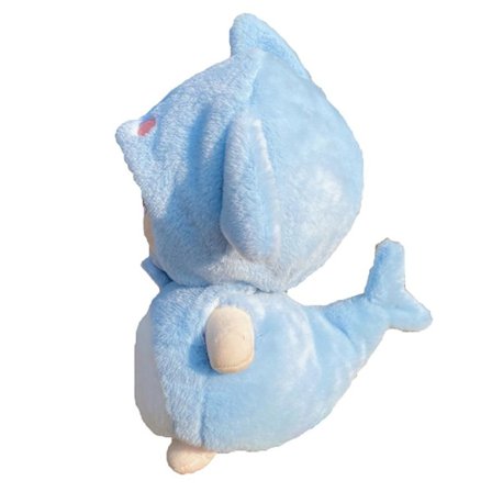 20cm Dukkeklær Tegneserie Hai-hettegensere Dyrefrakk med hale