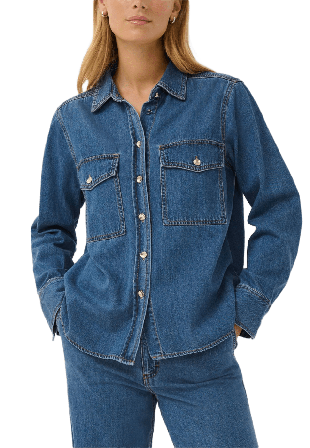 Part Two PayasPW SH Skjortor Dam Blå 34