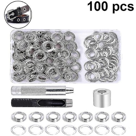 Grommet-værktøjssæt 12 mm Grommet-øjer Vaskemaskine Øjeplade-tangsæt A