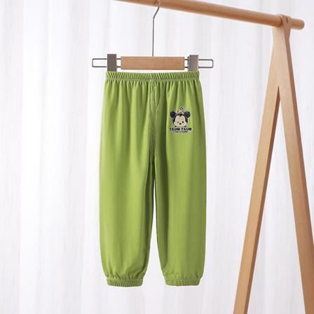 Mickey Print Casual Comfort Byxa För Barn Verdant Green 5-6t