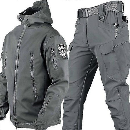 Tykt jagttøj til mænd, camouflage jagtjakke og bukser til koldt vejr