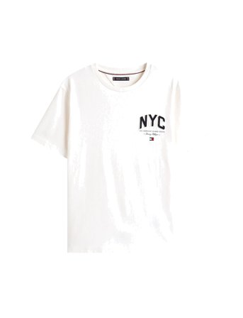 Hilfiger Script Nyc Tee White Tommy Hilfiger