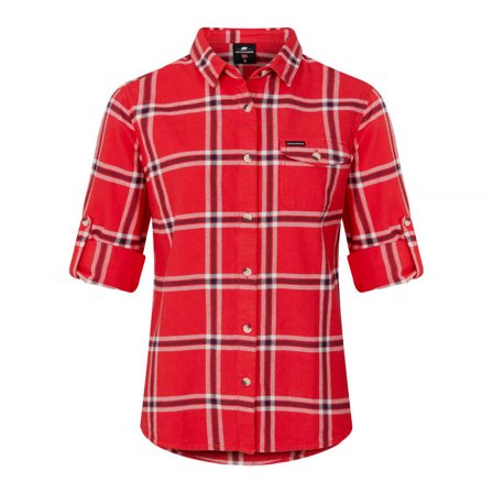 Gridarmor Grimo LS Flannel Shirt Women Women long-sleeved shirts Red XS