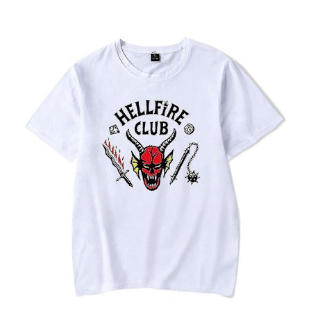 Stranger Things 4 Hellfire Club Skull Weapons T-shirt