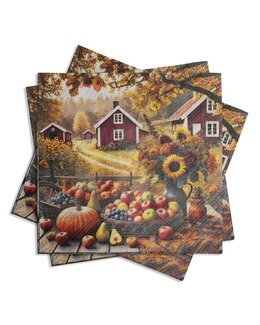 Servetter Skördebord Multi - Pixie Design