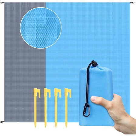 Strandhandduk, Strandhanddukar, 210x200 cm Strandmatta, Vattentät Picknickfilt, Bärbar och Lättviktig Picknickmatta, 4-6 Personer, Camping, Vandring, 