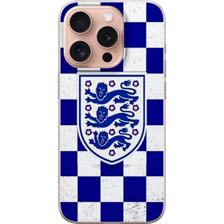 Yhteensopiva Puhelinkuori Apple Apple iPhone 16 Pro Graafinen shakkiruudukkokuviointi sinisellä ja valkoisella, klassisella heraldisella vaakunalla,