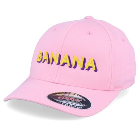 Kiddo Cap - Rosa flexfit Cappellino - Kids Banana Pink Flexfit @ Hatstore