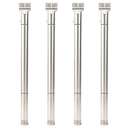 4 stk. grillbrænderrør i rustfrit stål, reservedele, der passer til Charbroil