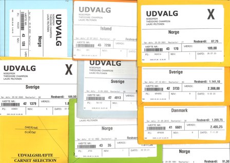 Skandinavien - Dubletpakke med ufyldte udvalgshæfter - Postfrisk og/eller stemplet