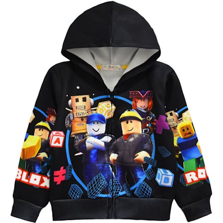 ROBLOX Børne Jakke Lynlås Hætte Cardigan Jakke