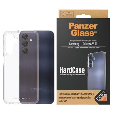 PanzerGlass HardCase med D3O Bio och Military Grade för Samsung Galaxy A25 5G - transparent