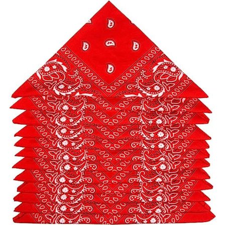 Bandanas, 12-pack Paisley Scarves, Huvudband, Näsdukar för Män och Kvinnor
