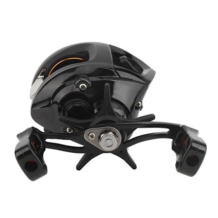 Metal Mat Sort Integreret CNC-Bearbejdning Magnetisk Bremse Justerbar Højre/Venstre Hånd Eksklusiv Fiskeri Casting Hjul Højre Hånd