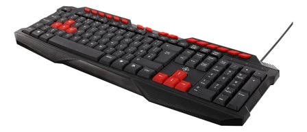 Deltaco GAMING GAM-024 - tastatur - Storbritannia - svart Inn-enhet