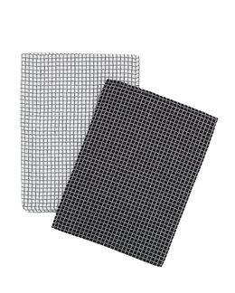 Kjøkkenhåndkle Twist 2-Pk Svart