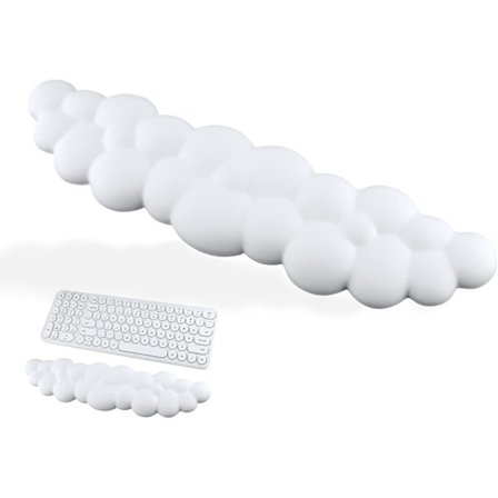 Keyboard Cloud Håndledsstøtte, Blød Behagelig Sød Keyboard Håndledsstøtte Anti-Skrid Sikker Ergonomisk Støtte Cloud Desk Håndledsstøtte Støtte & 
