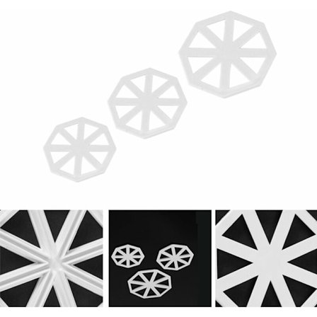 3 stk./sæt Vimpel Flag Cutter Kage Dekoration Skimmel Chokolade Fondant