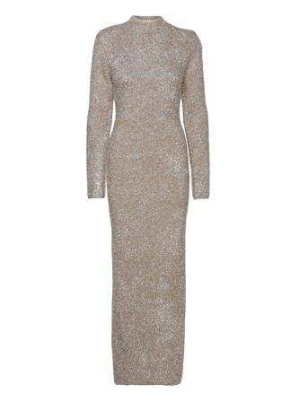 Glitter Knit Maxi Dress Dresses Knitted Dresses Gull ROTATE Birger Christensen*Betinget Tilbud