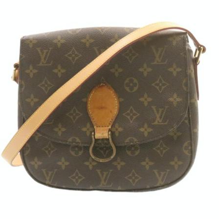 Louis Vuitton Vintage, Pre -owned Canvas Shoulder Bags Bruin, Dames, Maat:ONE Size,leer