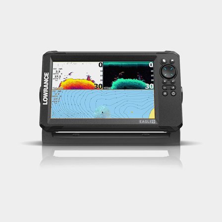 Traceur Lowrance Eagle, 9" + Sonde TripleShot (CHIRP, DownScan, SideScan & fréquence fixe)