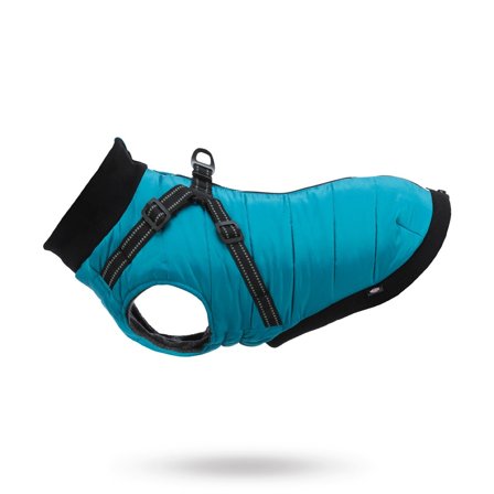 Trixie - Pontis Dog Coat with integrated harness - Aqua - Hundedekken, overaller & hundejakker på Doggie.no
